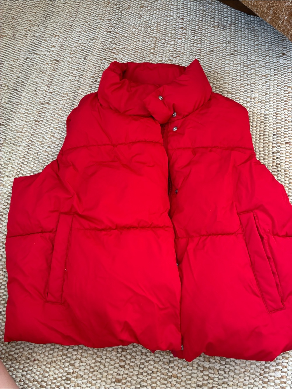 Medium Old Navy Red Puffer Vest